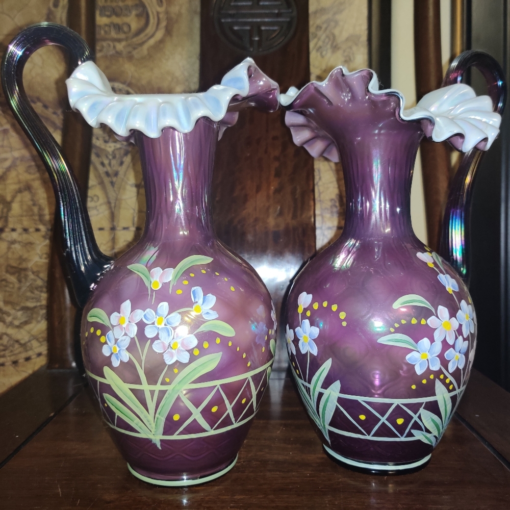 2 Fenton 90th anniversary Vases